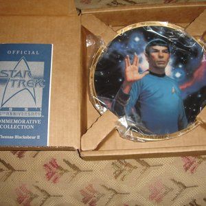 25th star trek collectors plate mr spook
